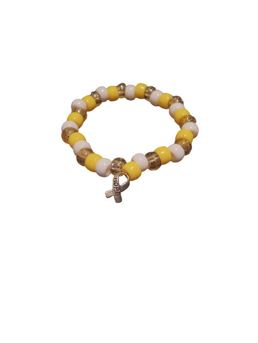 Childhood cancer awareness bracelet